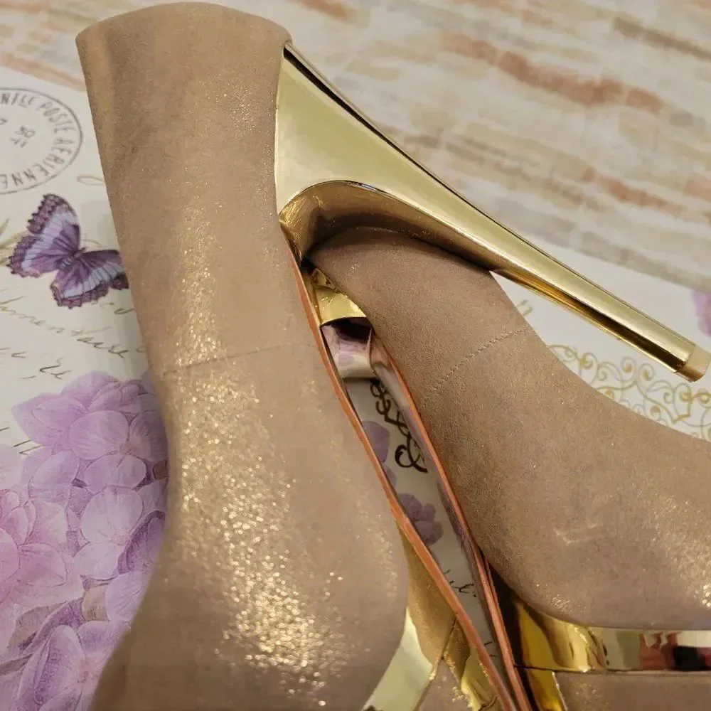 HERSTYLE PEEP TOE PLATFORM WOMENS HEELS SANDALS
